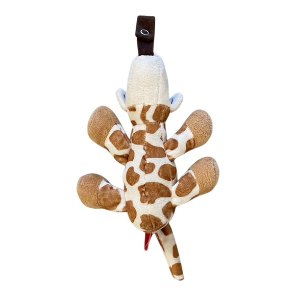 Nuby Giraffe Snugleez Pacifier Holder Teether Plush Snoozies - Picture 7 of 13